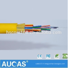 Chine Fabricant PVC Jacket Câble optique à mode unique GJFJV 24 Core G.652 Câble fibre optique